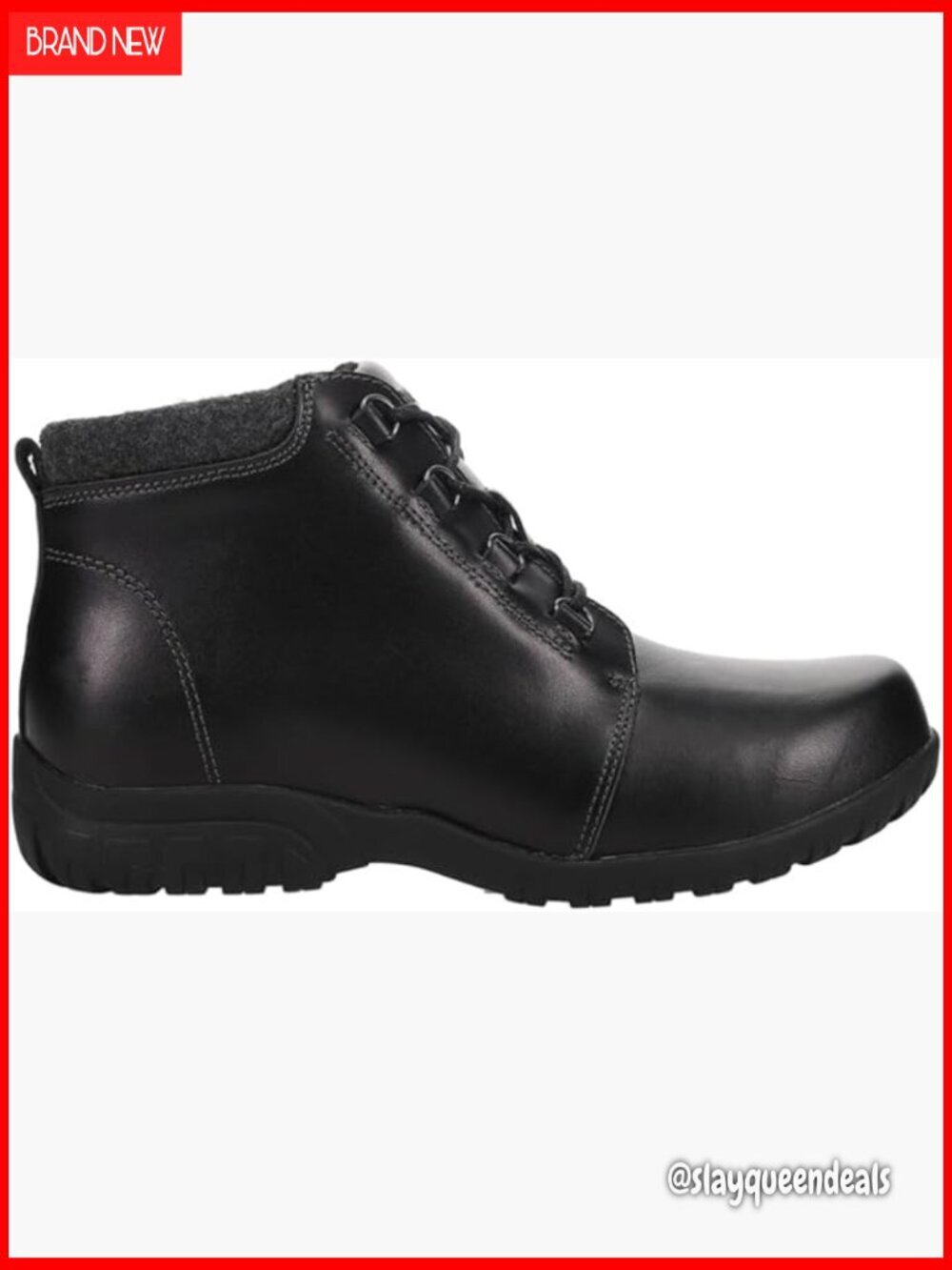 Leather Ankle Boots with Side Zip, Cushioned Comfort, Roomy Fit